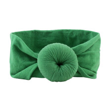 2Stk Baby Headbands Grün Stretch Baumwolle Für Neugeborene