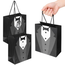 15Stk Schwarze Mehrzweck Geschenkpapier Taschen Für Hochzeit Und Party