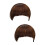 2Stk Stylishe Front Bangs Fake Hair Extensions Light Brown 7