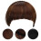 2Stk Stylishe Front Bangs Fake Hair Extensions Light Brown 8