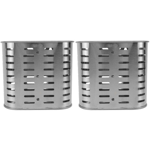 2Stk Silber Küchen Abtropfständer Mit 2 Fächern Rostfrei 1