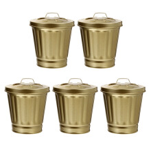 20Stk Mini Mülleimer Gold Mülleimer Desktop