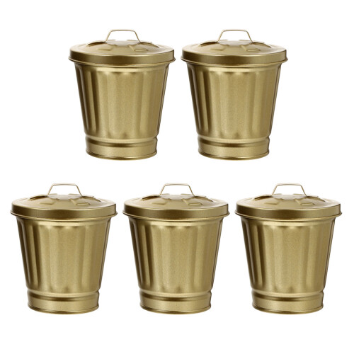 20Stk Mini Mülleimer Gold Mülleimer Desktop