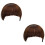 2Stk Stylishe Front Bangs Fake Hair Extensions Light Brown 6
