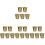 20Stk Mini Mülleimer Gold Mülleimer Desktop 2