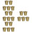 20Stk Mini Mülleimer Gold Mülleimer Desktop 7