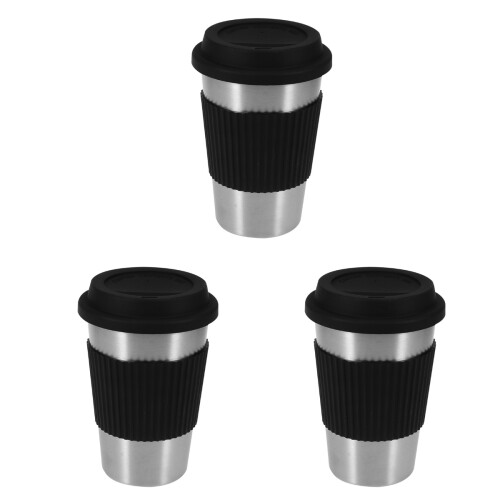 3Stk Kaffeebecher Mit Deckel Anti-Verbrüh 2