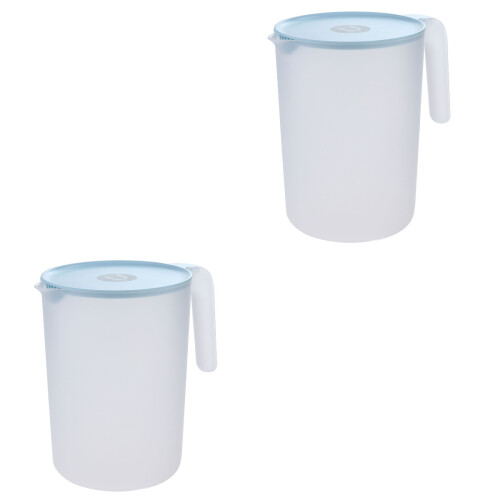 2Stk Blauer Wasserkrug Aus Plastik, Bruchsicher, Einfache 2