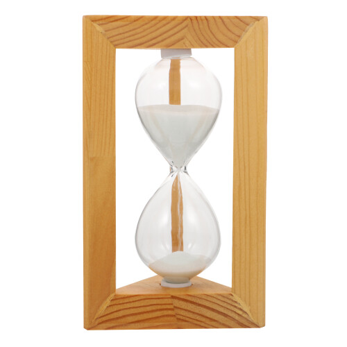 6Stk Weiß Holz Sanduhr Simple Timer Für