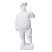 2Stk David Resin Ornament Weiß Langlebige Für Zuhause