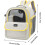 Cat Carrier Backpack with Breathable Mesh and Bubble Window, Large Capacity Pet Travel Backpack 4