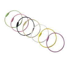 20Stk Robuste Stahl-Draht Keychain Ringe Für Schlüssel &