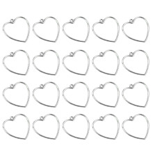 40Stk Silberfarbene Charm Anhänger Legierung Für DIY Schmuck Basteln