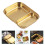 2Stk Geteiltes Essenstablett Gold Langlebig 8