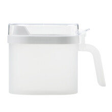3Stk Kunststoff Ölflasche Weiß Vielseitig Transparenter Küchenhalter