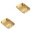 2Stk Geteiltes Essenstablett Gold Langlebig 3