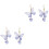 2Paare Ohrringe Damen Dangle Ohrringe Modeschmuck 5