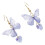 2Paare Ohrringe Damen Dangle Ohrringe Modeschmuck 3