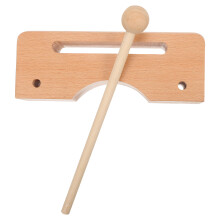2Stk Kinder Rhythmus Percussion Instrument Holzblock Naturfarben