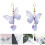 2Paare Ohrringe Damen Dangle Ohrringe Modeschmuck 11