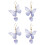 2Paare Ohrringe Damen Dangle Ohrringe Modeschmuck 7