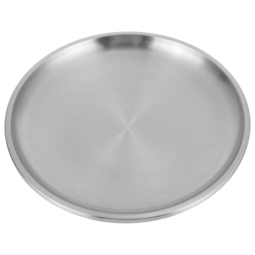 3Stk Snack Teller Silber Für Bbq Picknick