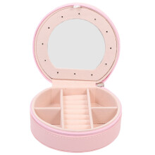 2Stk Leder Schmuckbox Rosa Für Ohrringe &