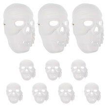 20Stk Weiße DIY Masken Für Karneval Party Und Handwerkspaß
