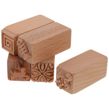 20Stk Holz Backstempel Set Für Kuchen Holzstempel Hellbraun Langlebig