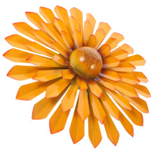 5Stk Gelbes Wandkunst Blüten Für Zuhause