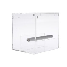 3Stk Transparenter Vogel-Futterspender Mit Extra Tiefem Futtertablett