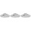 3Stk Polyester Haarschneideumhang Silber Mit Umbrella-Form Und 4