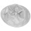 3Stk Polyester Haarschneideumhang Silber Mit Umbrella-Form Und 9