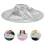 3Stk Polyester Haarschneideumhang Silber Mit Umbrella-Form Und 8