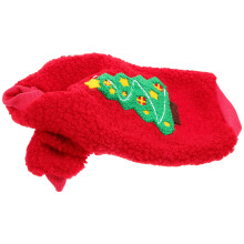 4Stk Hautfreundliche Weihnachts Hundebekleidung Für Kalte Rot