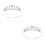 2Stk Tiara Haarband Silber Glänzende Krone 10