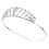 2Stk Tiara Haarband Silber Glänzende Krone 3