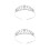 2Stk Tiara Haarband Silber Glänzende Krone 7