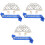 3Sets Polyester Abschluss-Schärpe & Krone Bunt Partyaccessoire Set 5