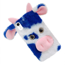 2Stk Blaue Kuschelige Kuh Handyschutzhüllen Anti-Fall Tpu Cover