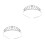 2Stk Tiara Haarband Silber Glänzende Krone 4