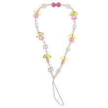 5Stk Handy Schmuck Violet Acryl Perlen Armband Anti-Verlust