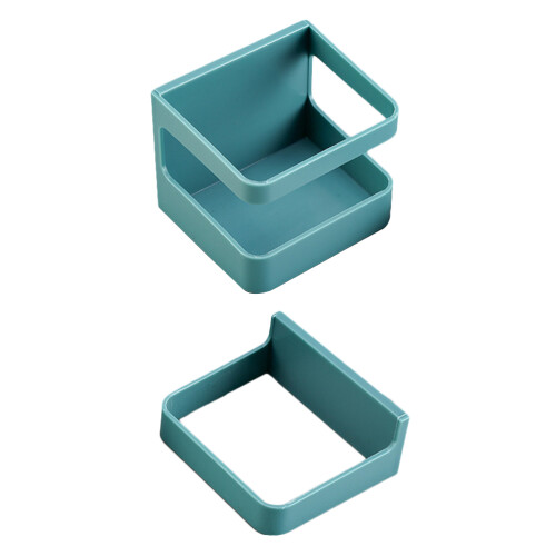 4Sets Blue PP Material Wall-Mounted Umbrella Shelf with Water Catcher 1