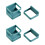 4Sets Blue PP Material Wall-Mounted Umbrella Shelf with Water Catcher 6