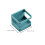 4Sets Blue PP Material Wall-Mounted Umbrella Shelf with Water Catcher 9