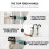 4Sets Blue PP Material Wall-Mounted Umbrella Shelf with Water Catcher 11