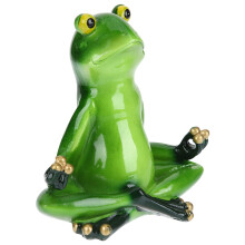 5Stk Grüne Resin Froschstatue Lustige Tierfigur -Ornament