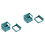 4Sets Blue PP Material Wall-Mounted Umbrella Shelf with Water Catcher 5