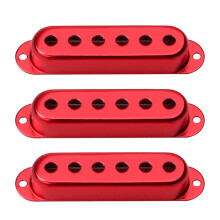 6Stk Roter Metall Pickup Cover Gitarrenschutz Stoßfest Vibrationsfest