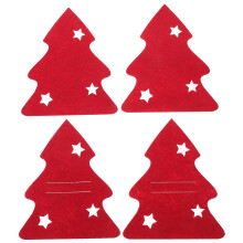 32Stk Rote Bestecktaschen Weihnachtsdeko Für Party Und